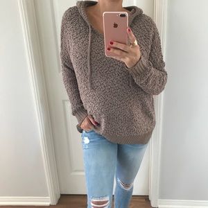 🇺🇸LAST2 • Snuggles Brown Hoodie Sweater